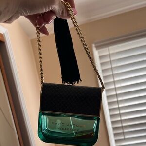 Almost empty Marc Jacobs decadence perfume bottle